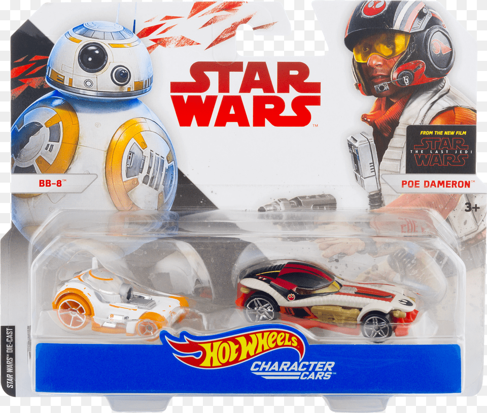 Mattel Hot Wheels Star Wars Bb 8 U0026 Poe Dameron Luke Skywalker Hot Wheels Star Wars Cars Png
