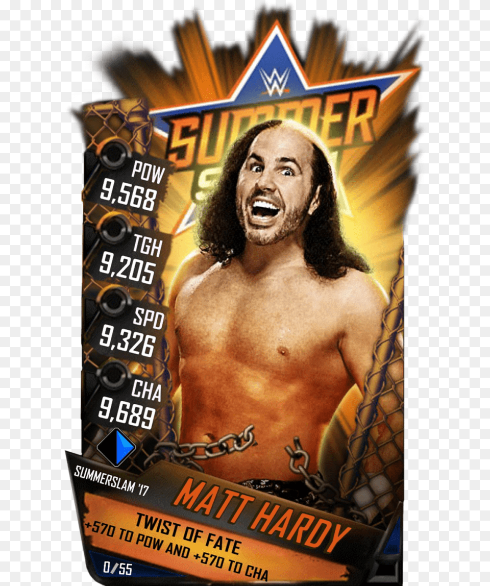 Matthardy S3 15 Summerslam17 Dean Ambrose Wwe Supercard, Advertisement, Poster, Adult, Male Png Image