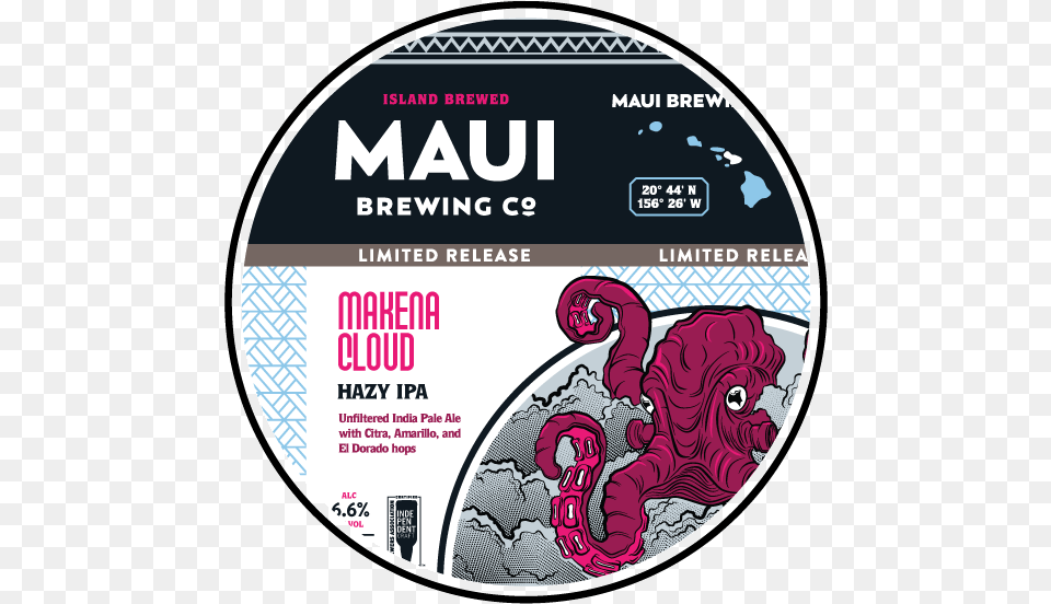 Maui Brewing Company Da Hi Life, Disk, Dvd Free Png Download