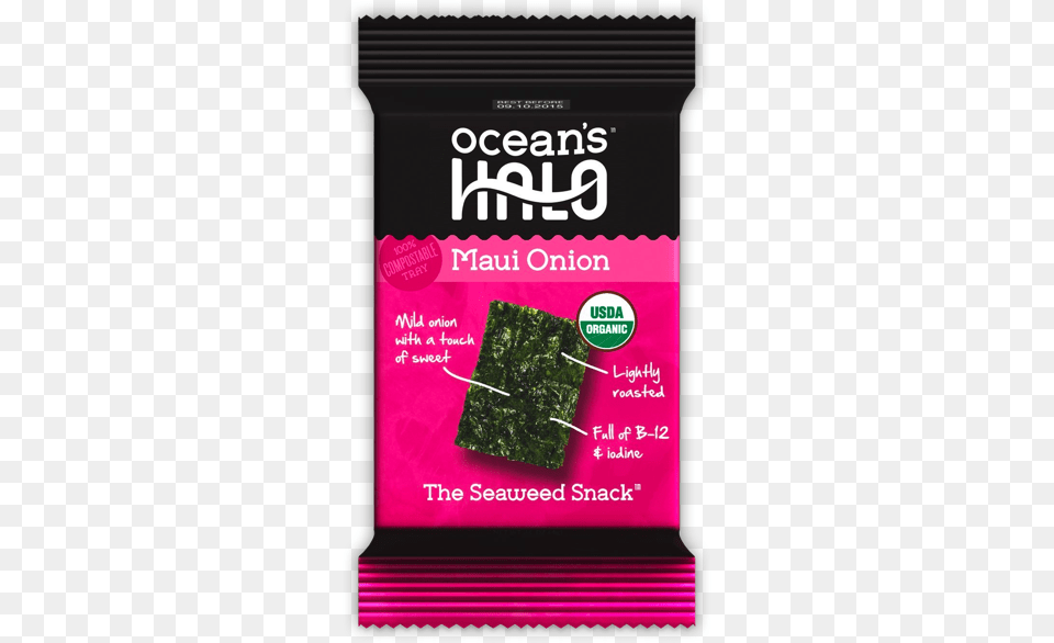 Maui Onion Seaweed Snack Oceans Halo The Seaweed Snack Maui Onion 014 Oz, Electronics, Food, Hardware, Kale Free Png