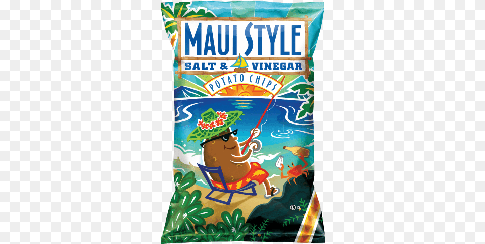 Maui Style Salt And Vinegar Chips, Baby, Person, Food, Sweets Free Png