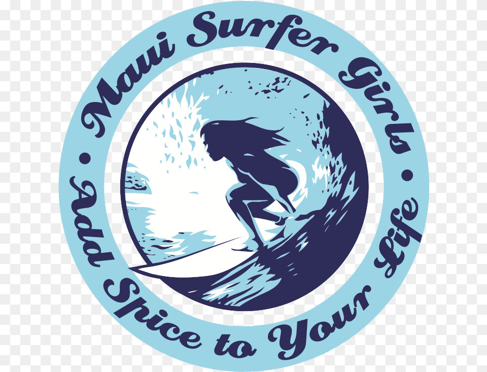 Maui Surf Lessons Stand Up Paddle Board U0026 Camps Surfing Girl Logo, Person, Emblem, Symbol Free Png Download