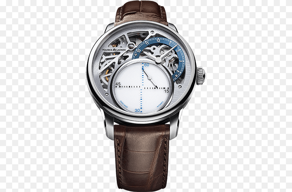 Maurice Lacroix Masterpiece Mysterious Seconds Limited World Time Automatic Watch, Arm, Body Part, Person, Wristwatch Free Transparent Png