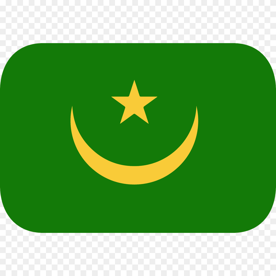 Mauritania Flag Emoji Clipart, Symbol, Logo, Star Symbol, Astronomy Free Png Download