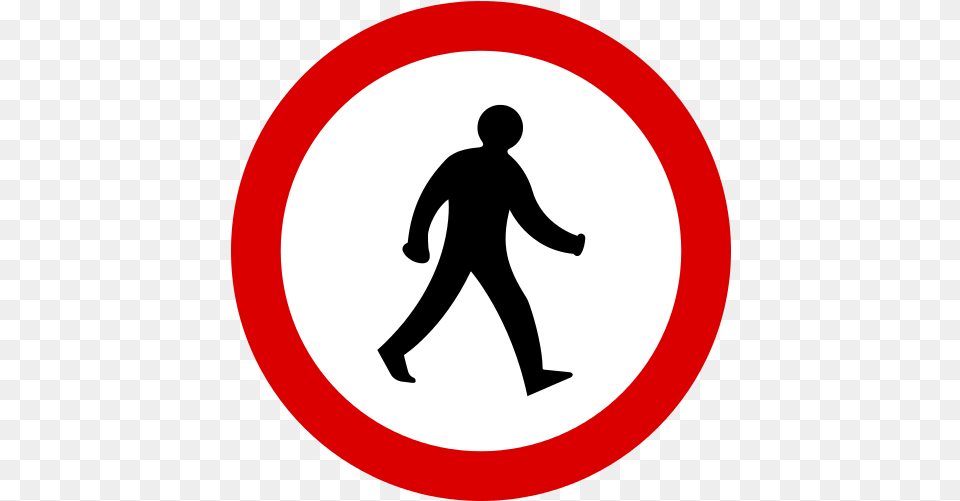 Mauritius Road Signs Sign People Walking Along The Road, Symbol, Adult, Male, Man Free Png Download