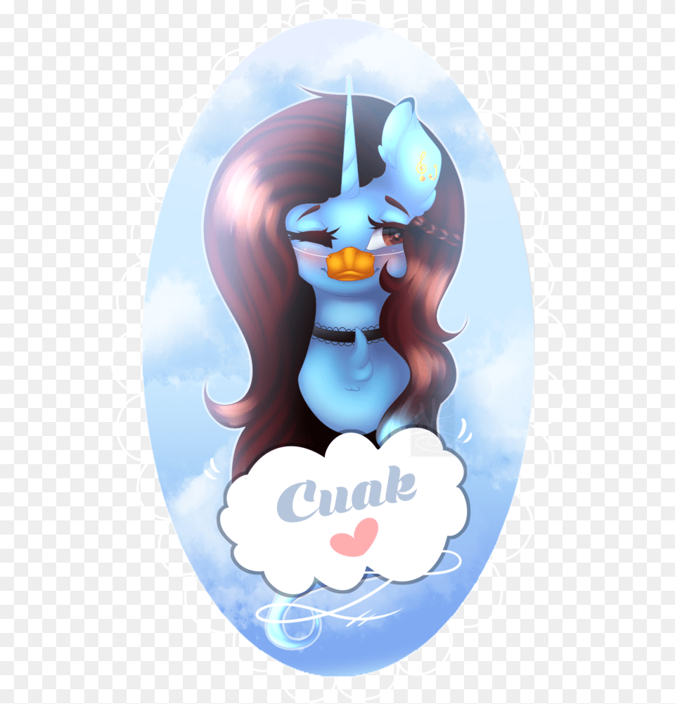 Mauuwde Bust Choker Duck Bill Female Mare Oc Cartoon, Logo, Person Png