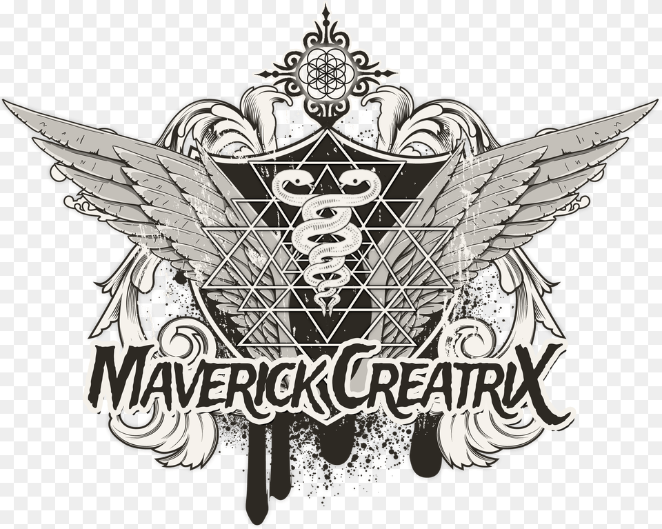 Maverickcreatrix Paranormal Investigator Shower Curtain, Emblem, Logo, Symbol, Badge Png Image