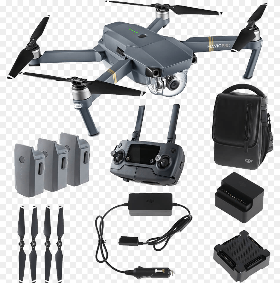 Mavic Pro Fly More Combo, Aircraft, Helicopter, Transportation, Vehicle Free Transparent Png