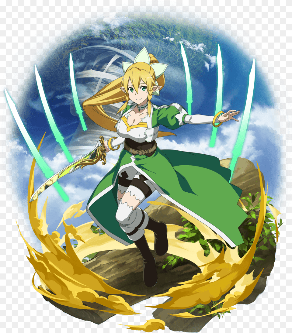 Max Limit Break Pictures Of Leafa And Sinon From Memory Sao Md 6 Star Limit Break, Book, Comics, Publication, Person Free Png Download