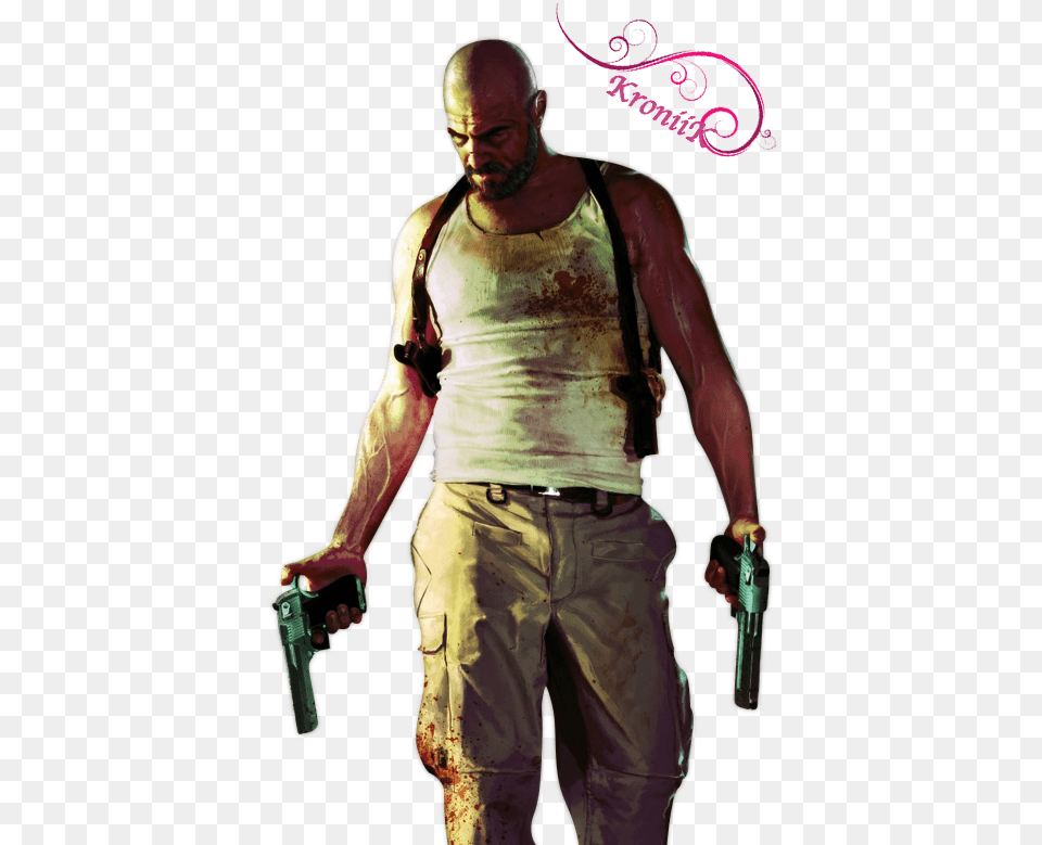 Max Payne 3 Render By Krontm D4i9kqq Max Payne 3 Characters, Weapon, Handgun, Firearm, Gun Free Png Download