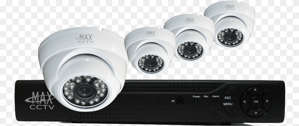 Max Plex4tk2 Hd Tvi 4 Cameras With Varifocal Lens Security Surveillance Cameras, Electronics, Appliance, Ceiling Fan, Device Png Image
