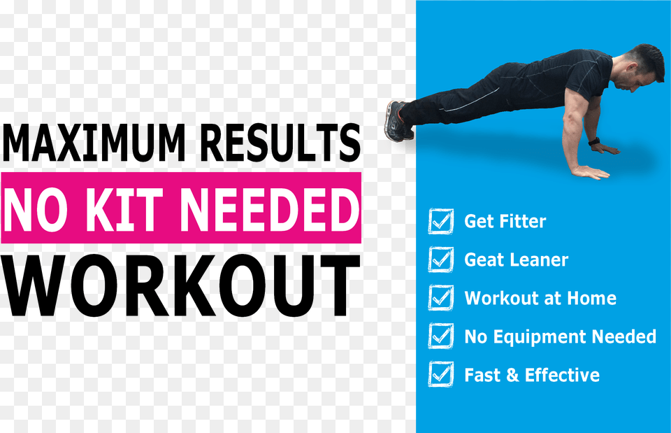 Max Results No Kit Workout Header Full Contact, Adult, Male, Man, Person Free Transparent Png