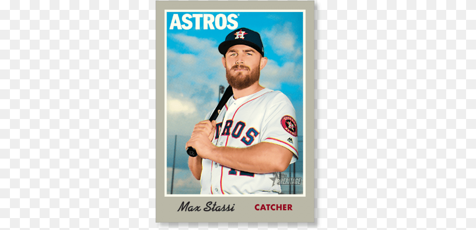 Max Stassi 2019 Heritage Baseball Base Poster Baseball Player, Team Sport, Team, Sport, Person Png
