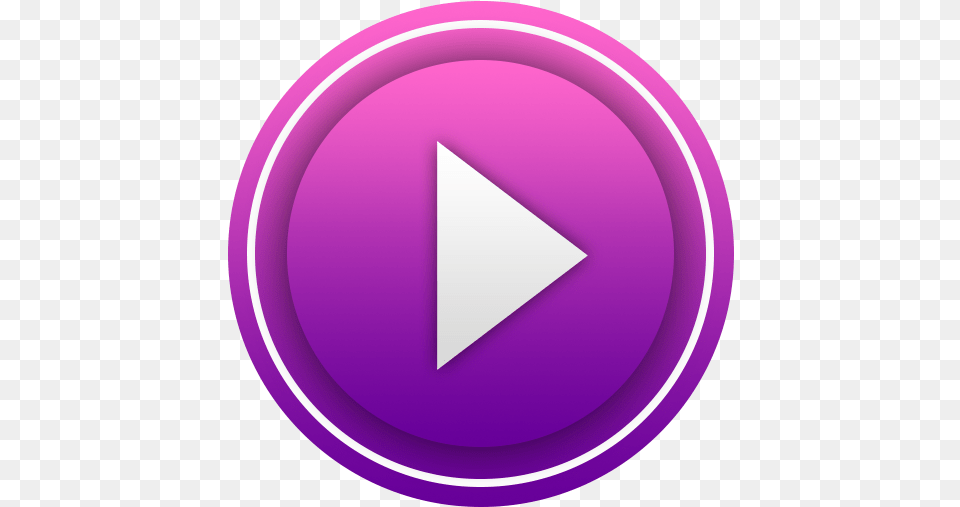 Max Video Player 2018 Dot, Purple, Triangle, Disk Png