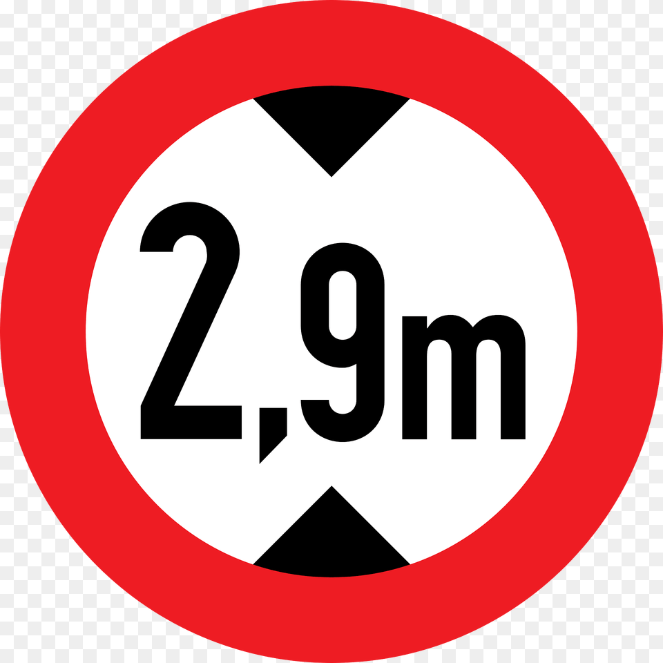 Maximum Height Sign In Austria Clipart, Symbol, Road Sign Free Transparent Png