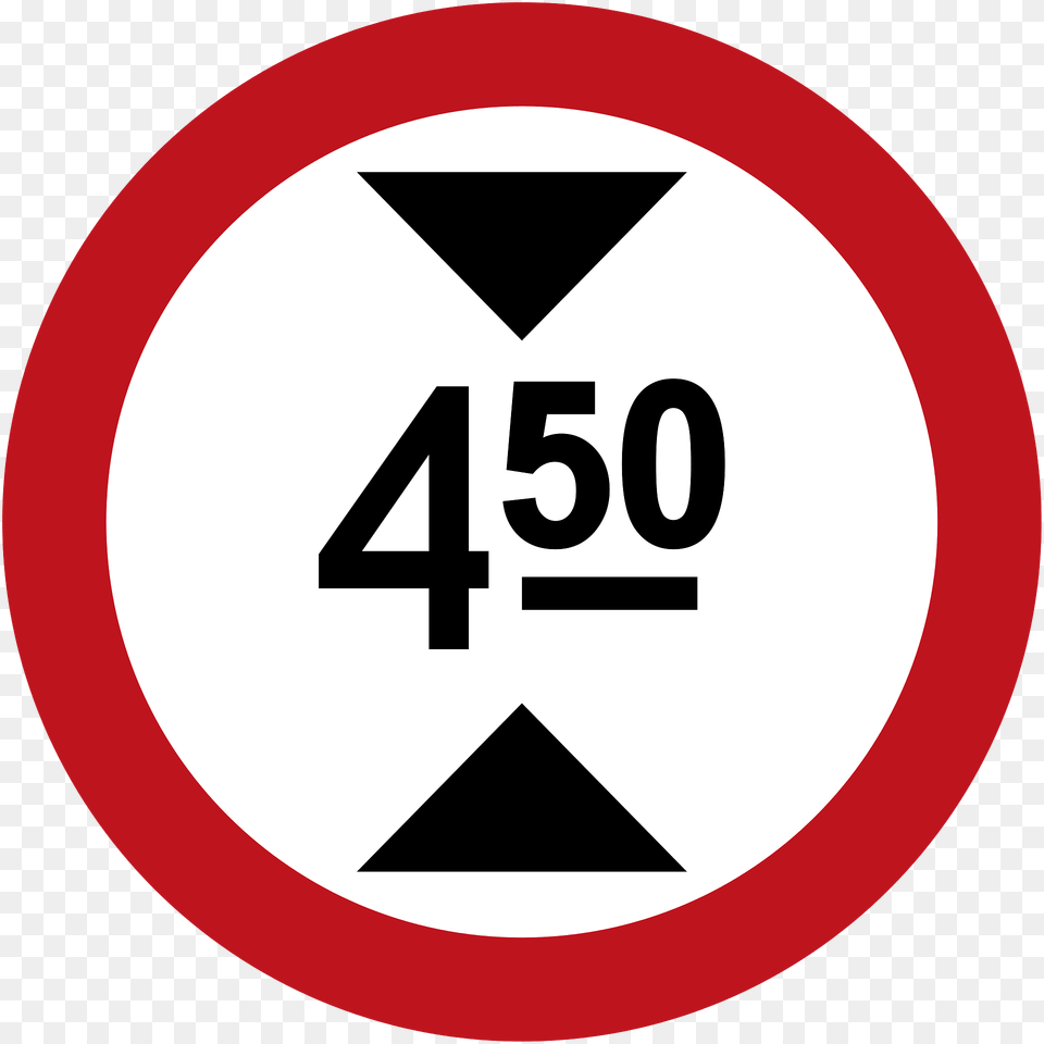 Maximum Height Sign In Colombia Clipart, Symbol, Road Sign Free Png