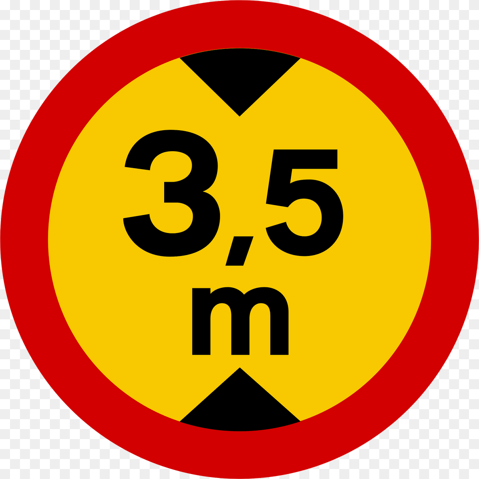 Maximum Height Sign In Iceland Clipart, Symbol, Road Sign Free Png Download
