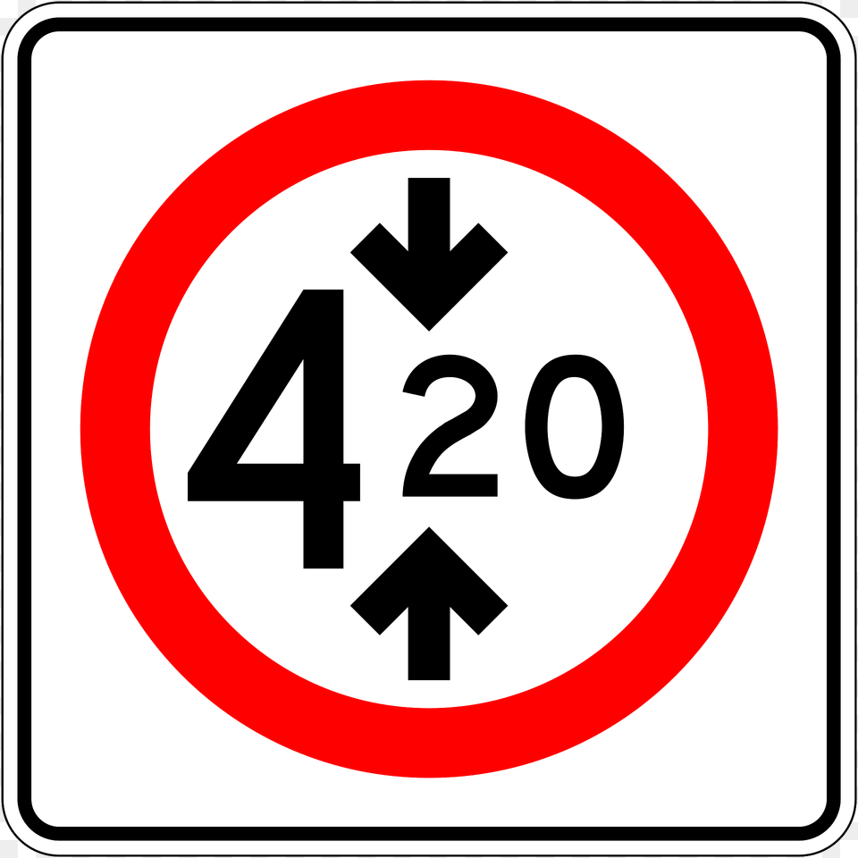 Maximum Height Sign In Mexico Clipart, Symbol, Road Sign Free Transparent Png