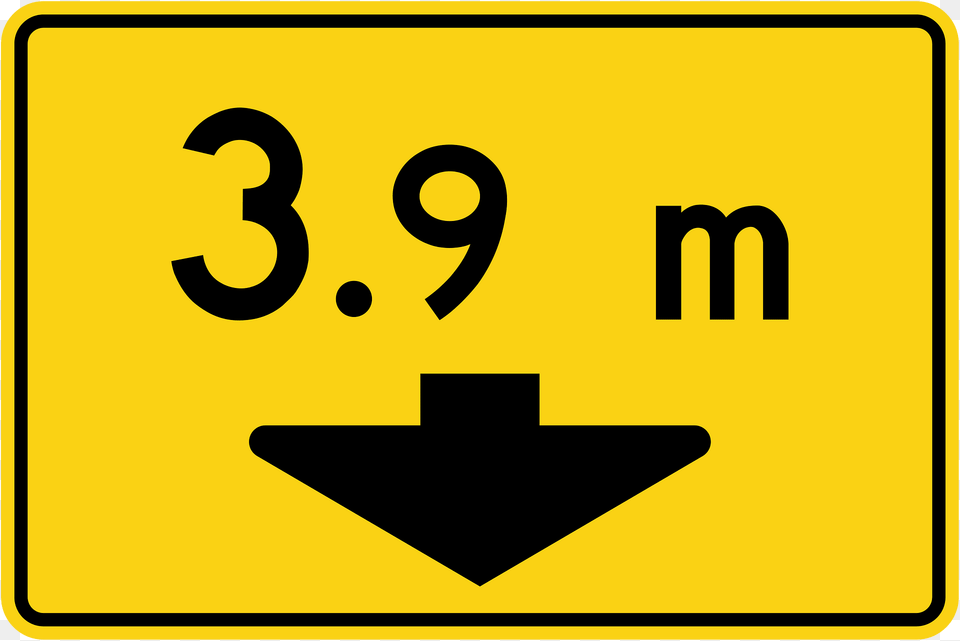 Maximum Height Sign In Ontario Clipart, Symbol, Road Sign Png Image