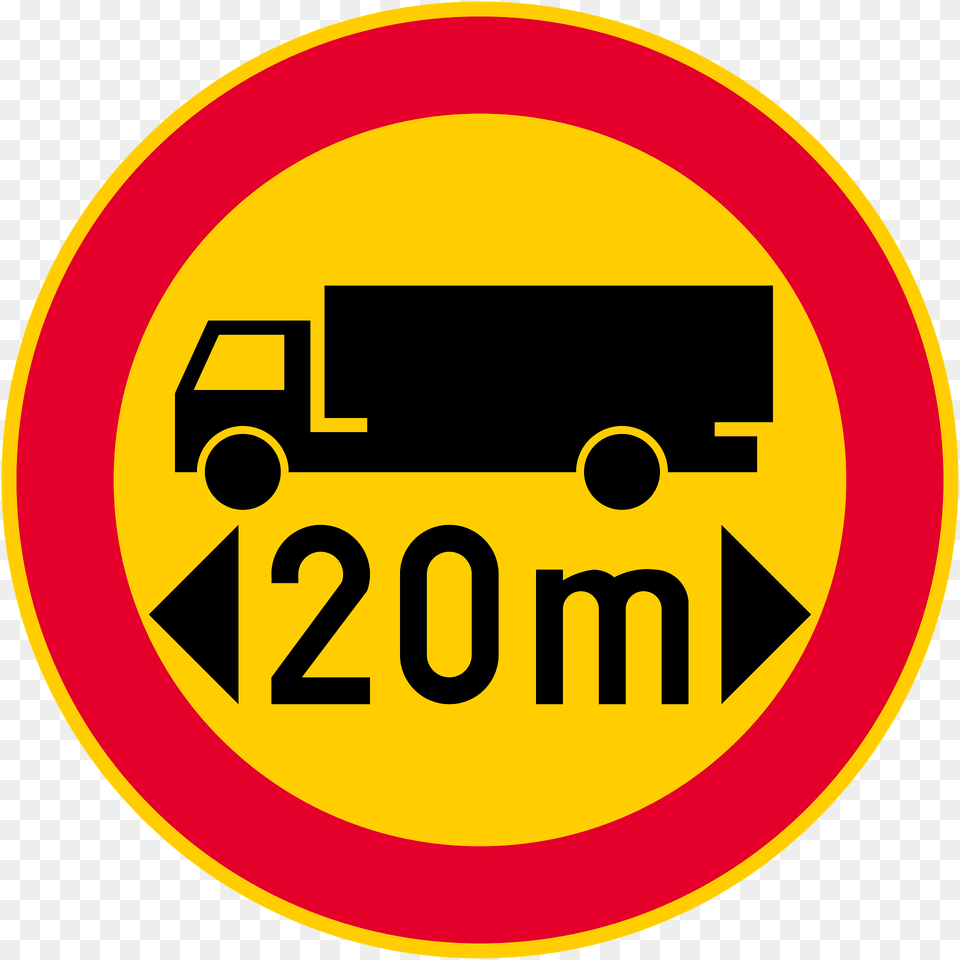 Maximum Vehicle Length Sign In Finland Clipart, Symbol, Road Sign Free Transparent Png