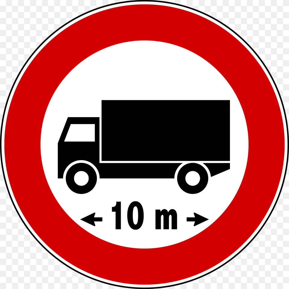 Maximum Vehicle Length Sign In Italy Clipart, Symbol, Road Sign Png Image