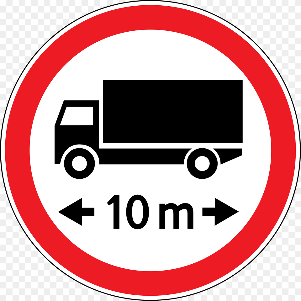 Maximum Vehicle Length Sign In Moldova Clipart, Symbol, Road Sign, Machine, Wheel Free Transparent Png