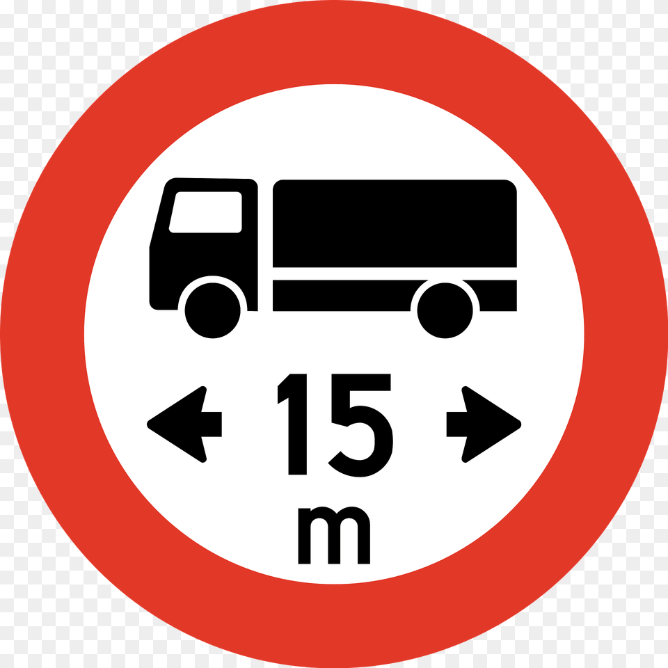 Maximum Vehicle Length Sign In Norway Clipart, Symbol, Road Sign, Can, Tin Free Png Download