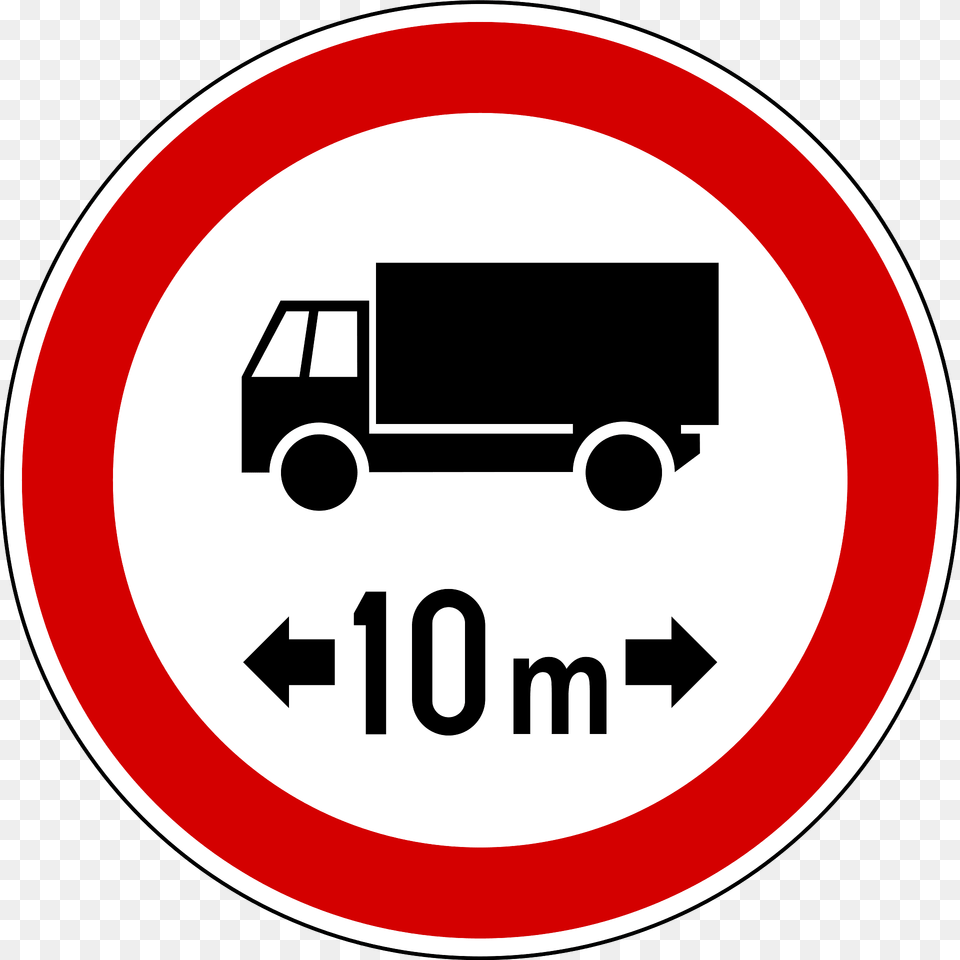 Maximum Vehicle Length Sign In Slovenia Clipart, Symbol, Road Sign Free Transparent Png