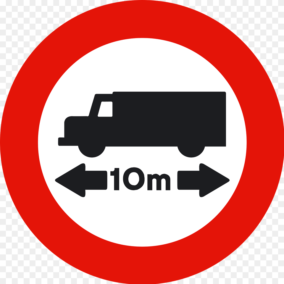 Maximum Vehicle Length Sign In Spain Clipart, Symbol, Road Sign, Car, Transportation Free Png