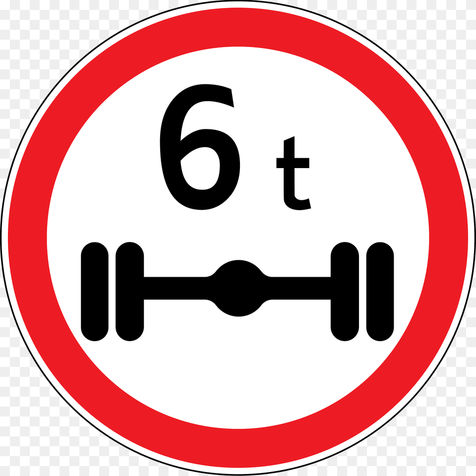 Maximum Weight Per Axle Sign In Moldova Clipart, Symbol, Road Sign Png Image