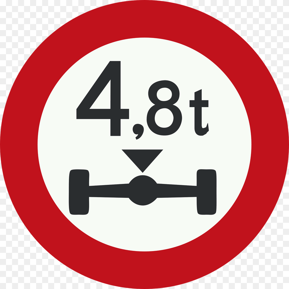 Maximum Weight Per Axle Sign In Netherlands Clipart, Symbol, Road Sign, Smoke Pipe Png Image