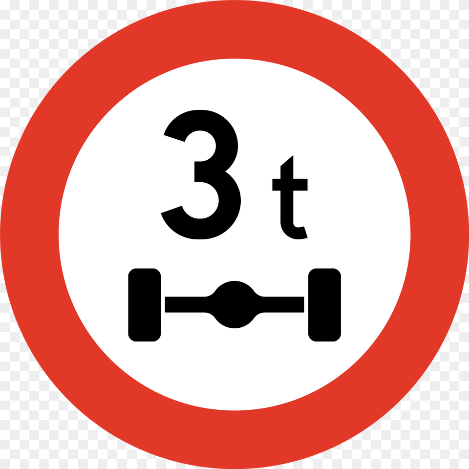 Maximum Weight Per Axle Sign In Norway Clipart, Symbol, Smoke Pipe, Road Sign, Text Free Transparent Png