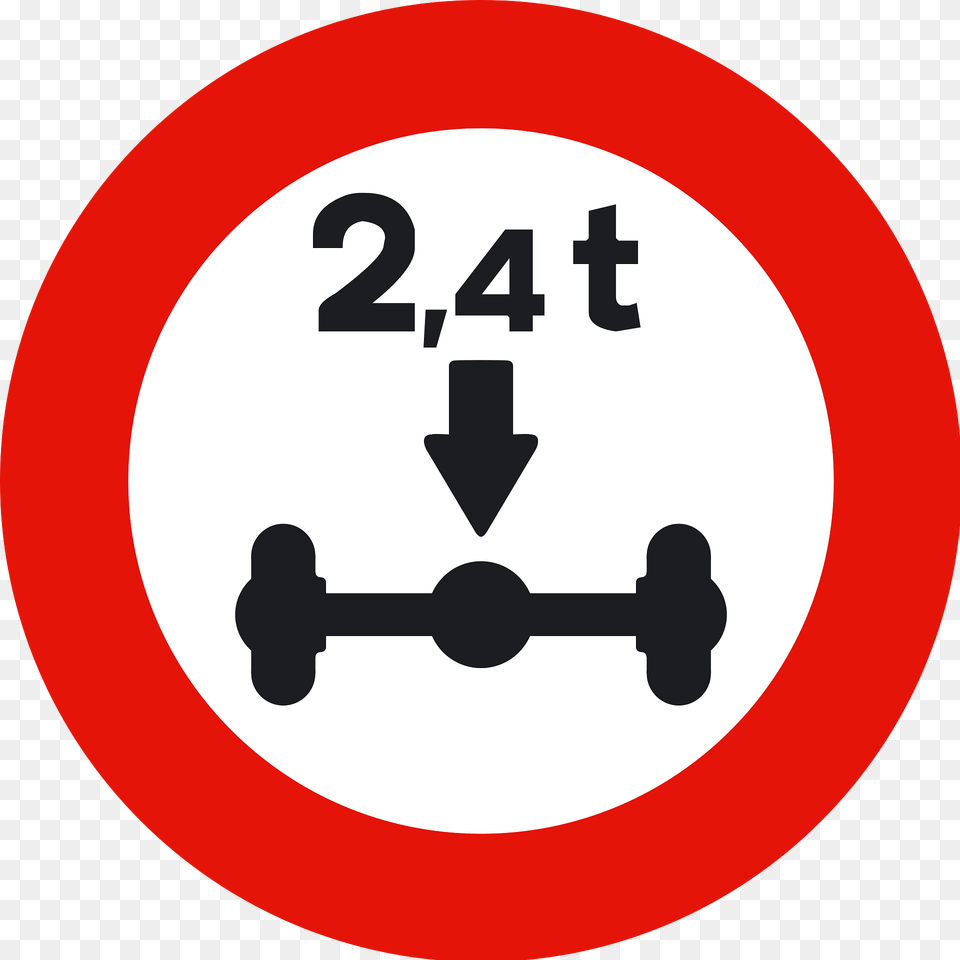 Maximum Weight Per Axle Sign In Spain Clipart, Symbol, Road Sign Free Png Download