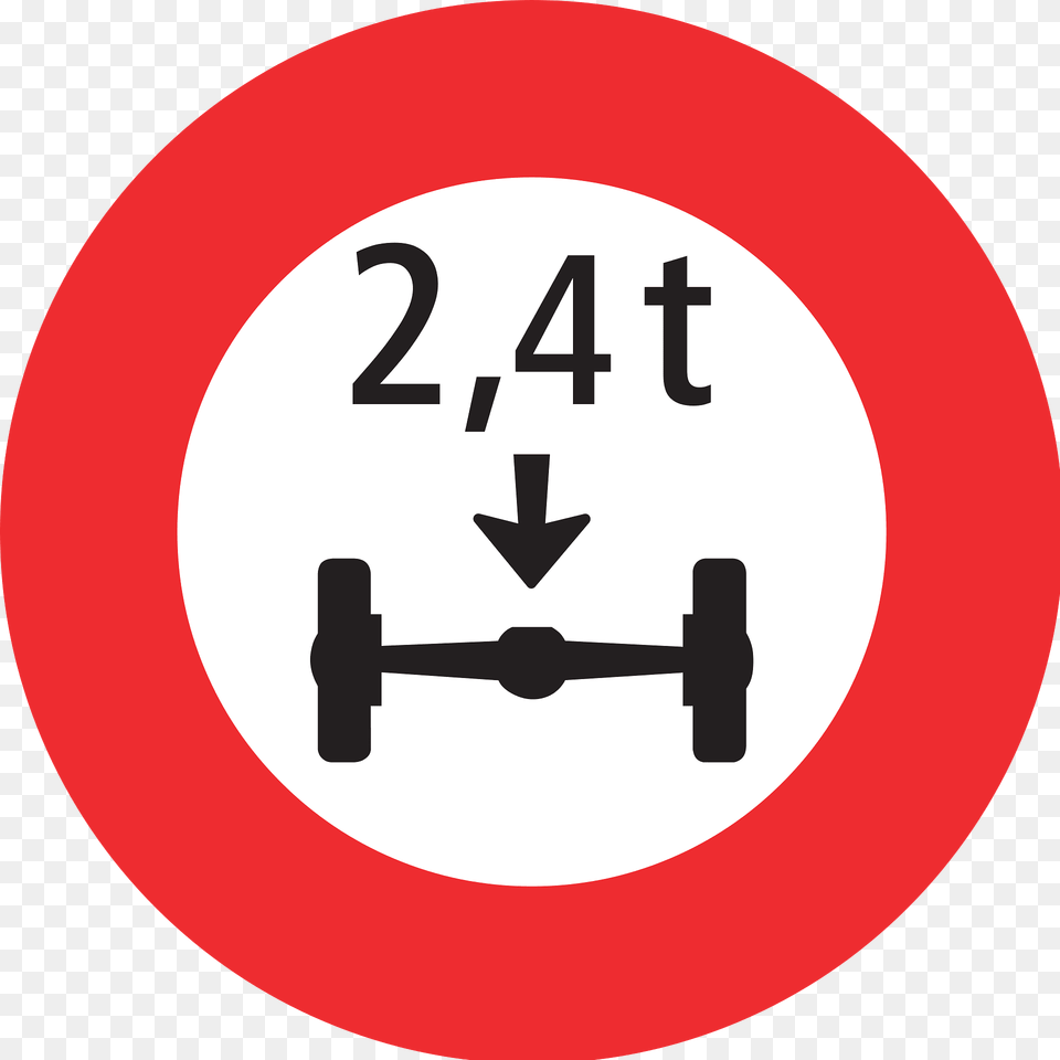 Maximum Weight Per Axle Sign In Switzerland Clipart, Symbol, Device, Hammer, Tool Png