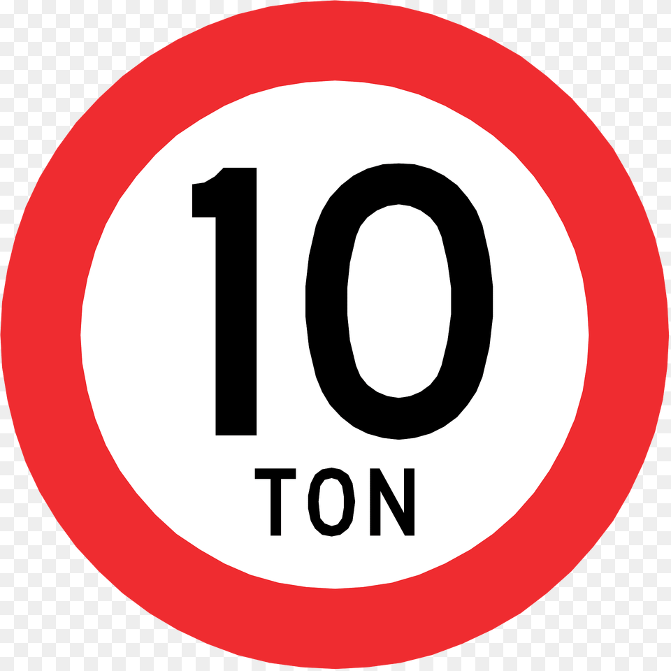 Maximum Weight Sign In Chile Clipart, Symbol, Number, Text, Road Sign Free Transparent Png