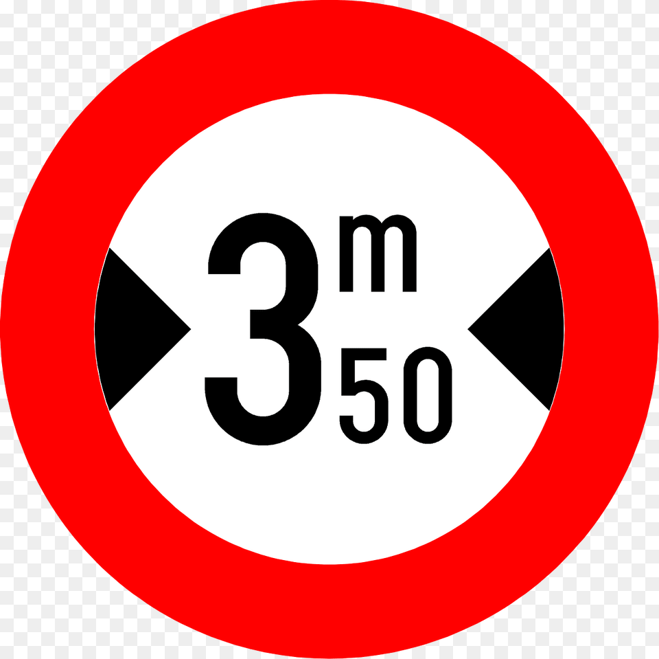 Maximum Width Sign In Belgium Clipart, Symbol, Road Sign Free Transparent Png