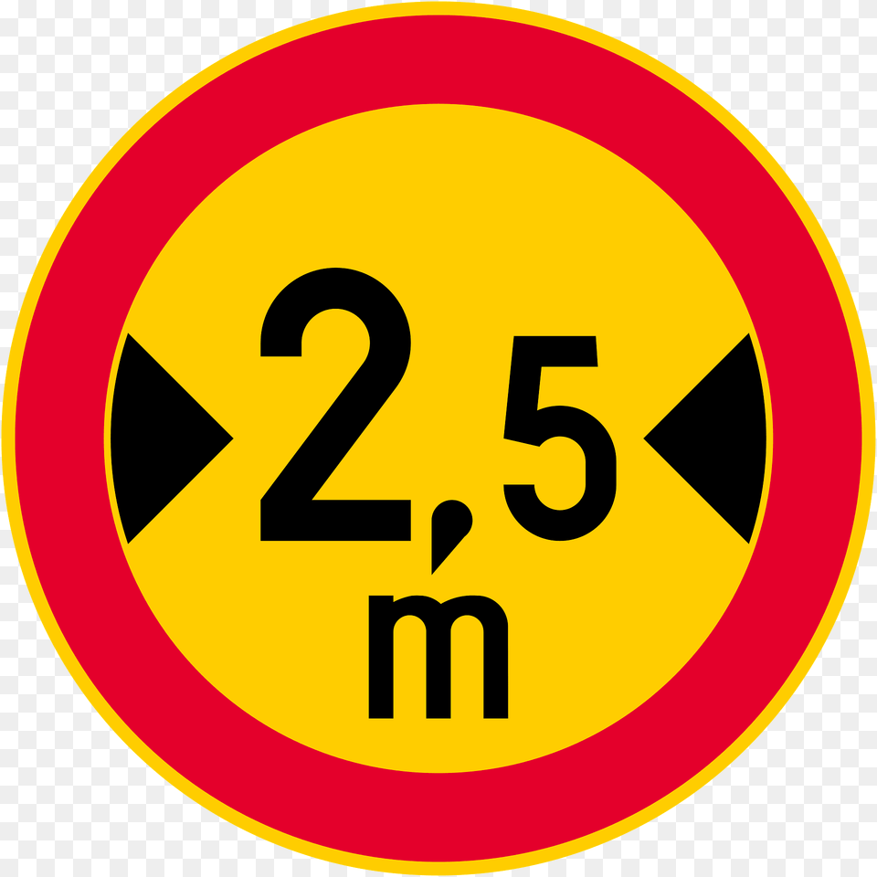 Maximum Width Sign In Finland Clipart, Symbol, Road Sign, Text Free Png Download