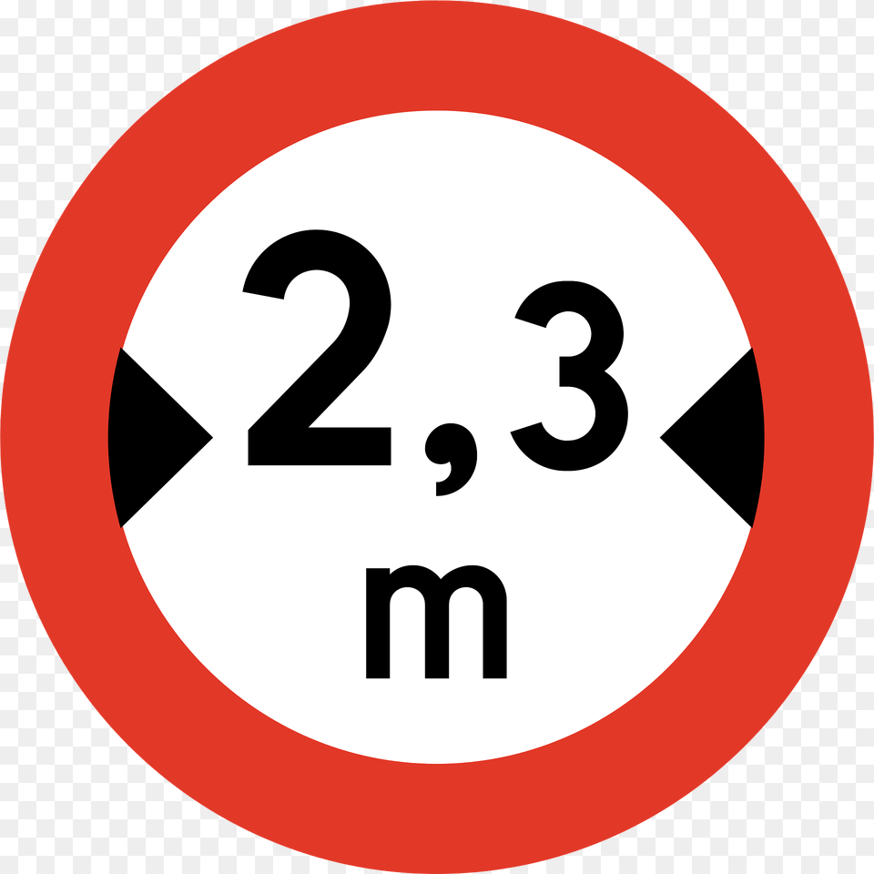 Maximum Width Sign In Norway Clipart, Symbol, Road Sign Free Transparent Png