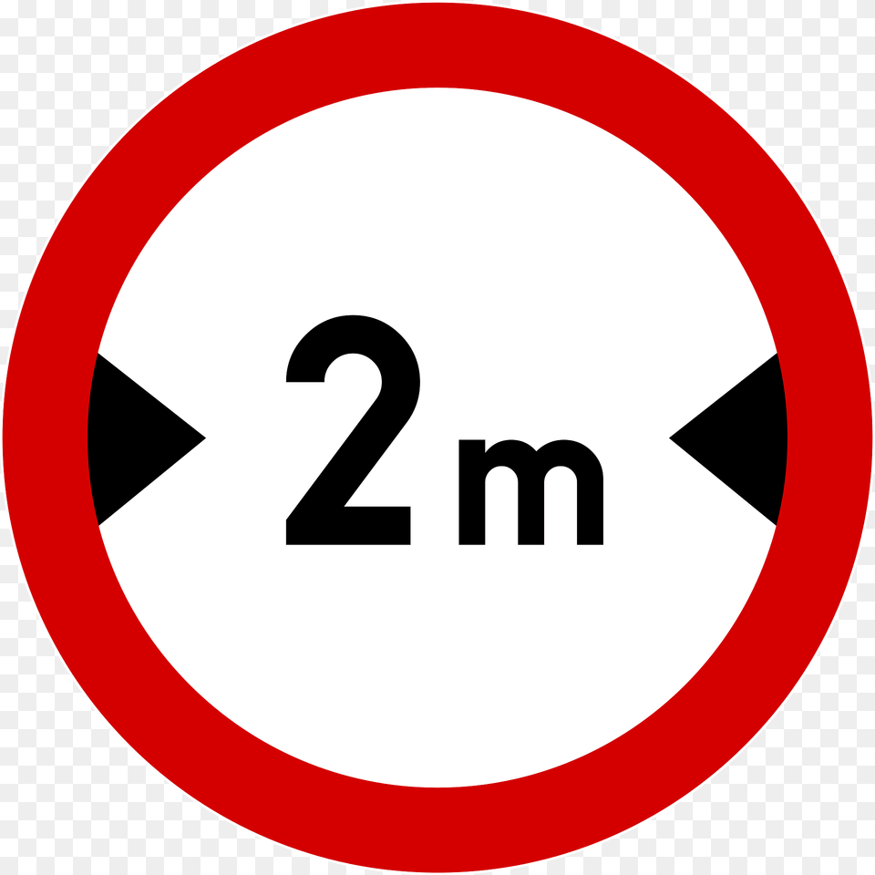 Maximum Width Sign In Poland Clipart, Symbol, Road Sign Png Image