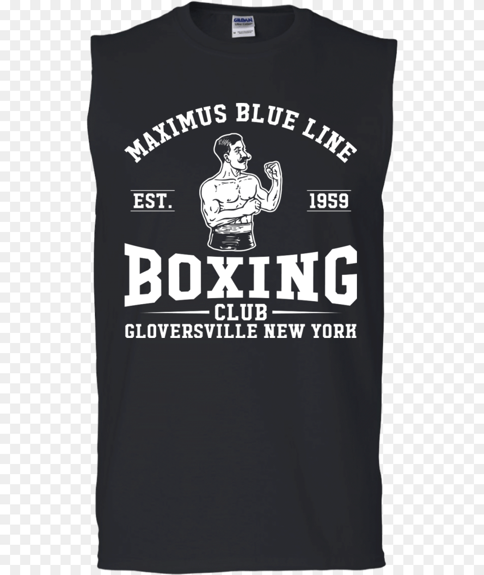 Maximus Blue Line Boxing Club Sleeveless T Shirt Tema Istanbul, Clothing, T-shirt, Adult, Male Free Png Download