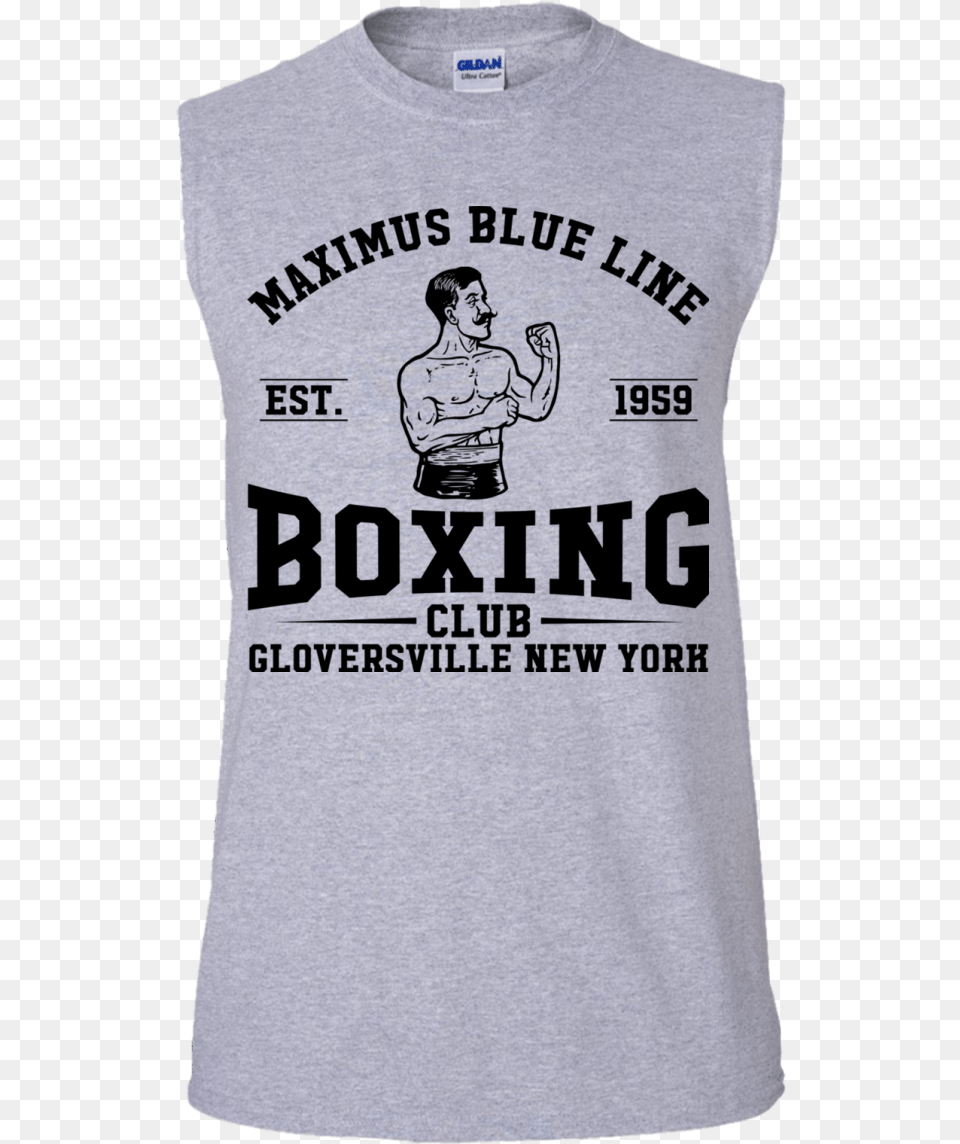Maximus Boxing Club Sleeveless T Shirt Sleeveless, Clothing, T-shirt, Adult, Person Free Png