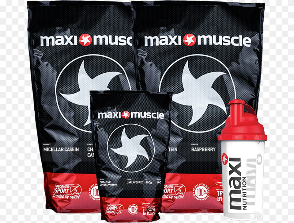 Maximuscle Gain Muscle Bundle Maximuscle Whey Protein, Bottle, Shaker Free Png