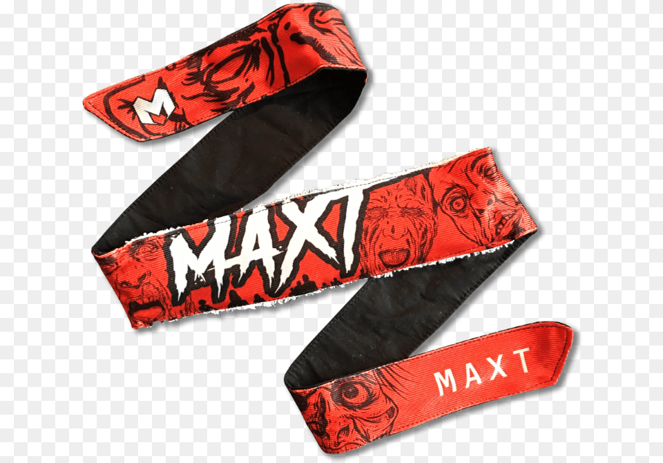 Maxt Zombies Red Paintball Headband Motif, Accessories, Bag, Handbag, Sash Free Transparent Png