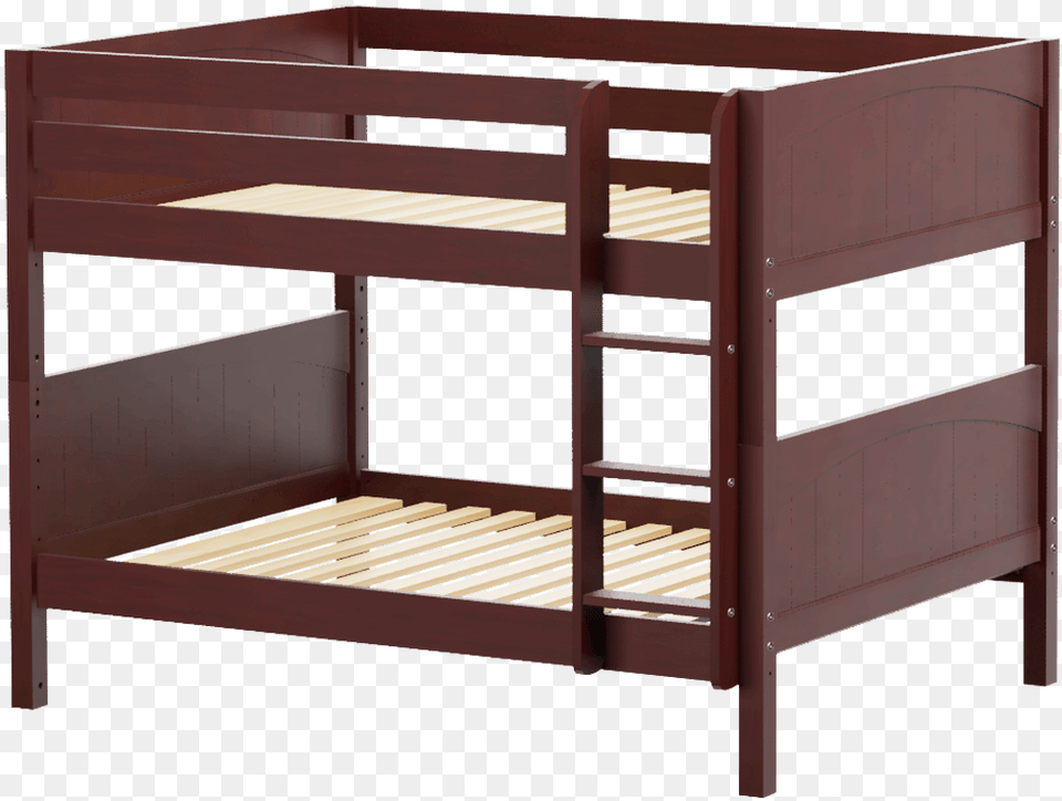 Maxtrix Kids Slurp Full Low Bunk Bed W Straight Ladder Full Over Full Bunk Beds With Slide, Bunk Bed, Furniture Png Image