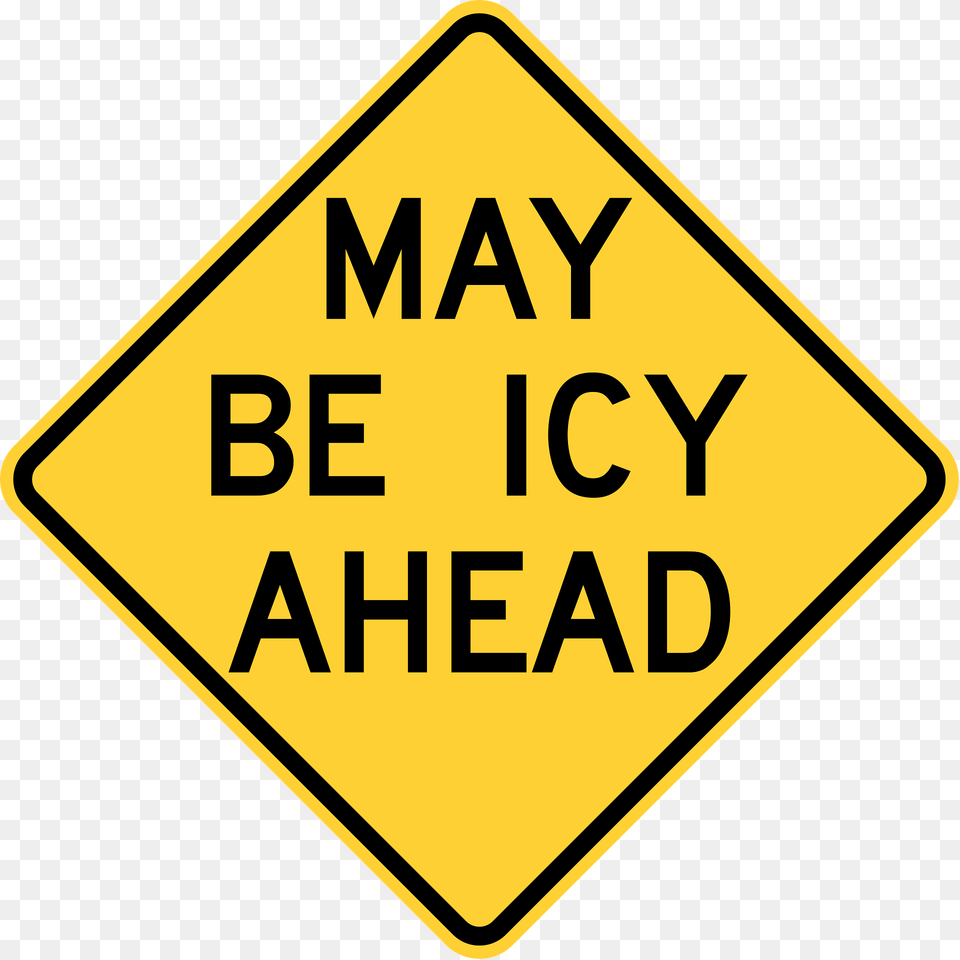 May Be Icy Nebraska Clipart, Sign, Symbol, Road Sign Free Png Download