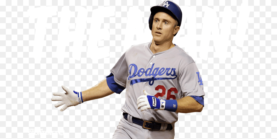 May Chase Utley Dodgers, Team Sport, People, Glove, Clothing Free Transparent Png