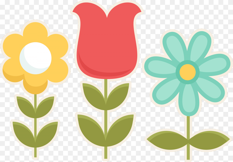May Flowers Cute Spring Flowers Clipart, Daisy, Flower, Plant, Petal Png Image