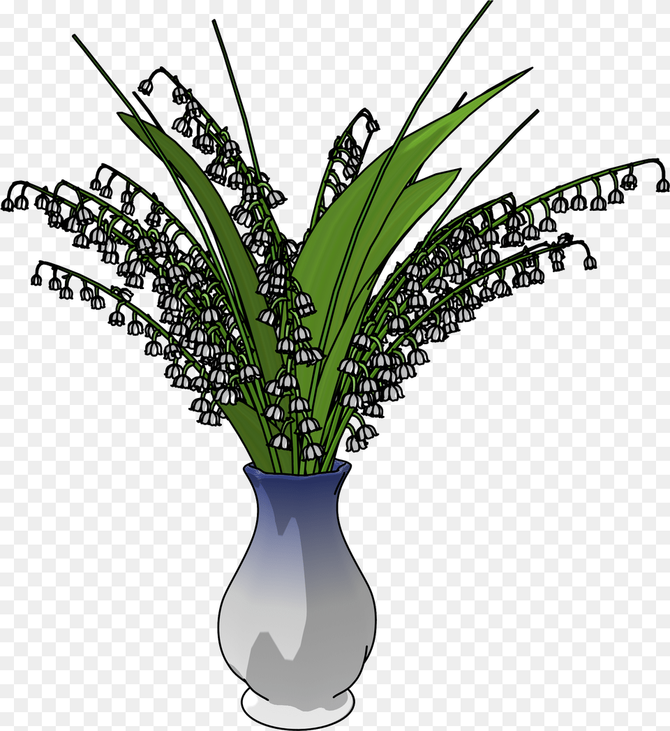 May Lily In Vase Clipart May Flower Vase Clipart, Flower Arrangement, Jar, Plant, Pottery Png Image
