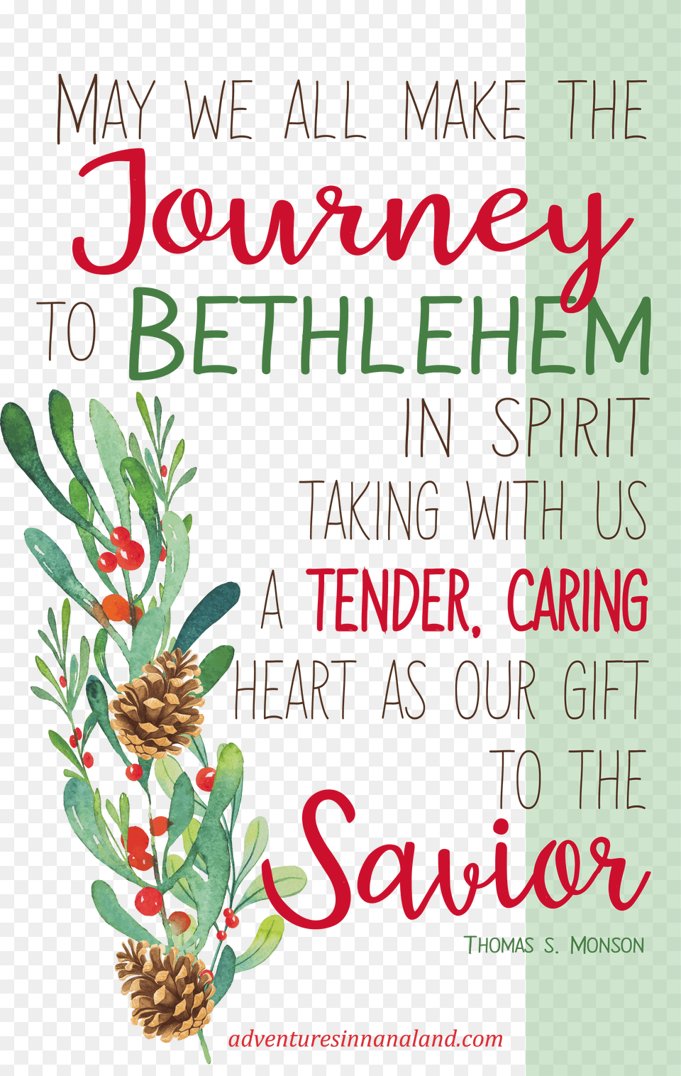 May We All Make The Journey To Bethlehem In Spirit, Advertisement, Herbal, Herbs, Plant Png Image
