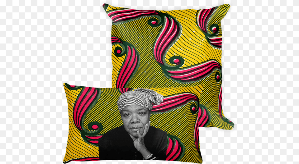 Maya Angelou Throw Pillow, Home Decor, Cushion, Person, Face Free Png Download